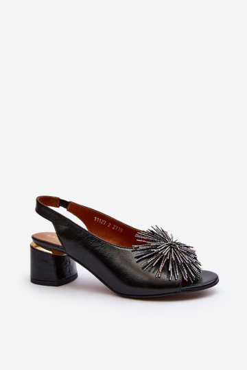 Damen Sandalen mit Ornamenten Laura Messi 2719 in Schwarz