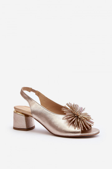 Damen Sandalen mit Ornamenten Laura Messi 2719 in Gold