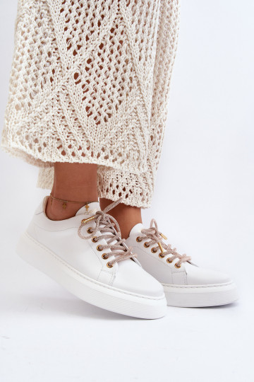 Leer Dames sportschoenen CheBello 4362 Initte kleur 2
