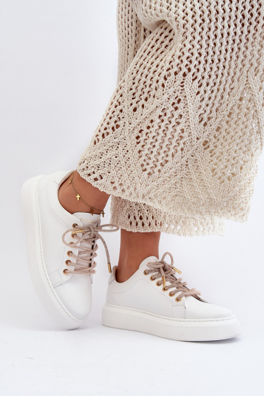 Leer Dames sportschoenen CheBello 4362 Initte kleur