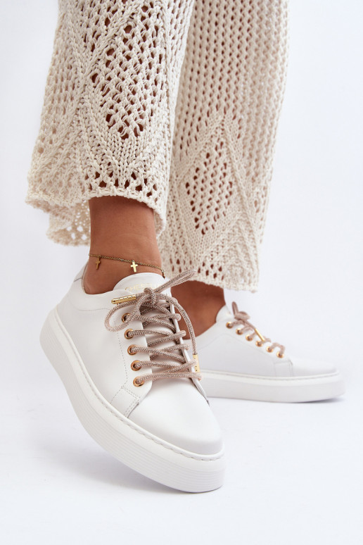 Leer Dames sportschoenen CheBello 4362 Initte kleur