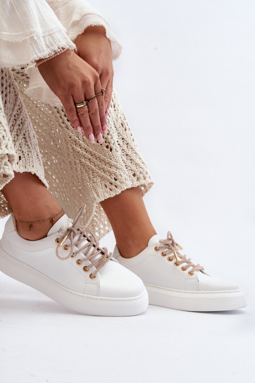 Leer Dames sportschoenen CheBello 4362 Initte kleur