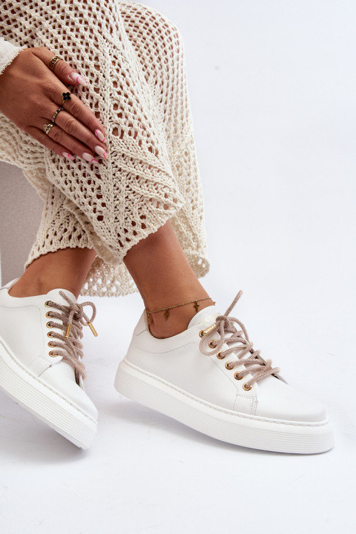 Leer Dames sportschoenen CheBello 4362 Initte kleur