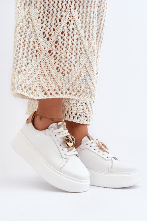 Feminin Haut Sneakers Stilvollllschuhe CheBello 4411 Zueiße Farbe Feminin Haut Sneakers Stilvollllschuhe CheBello 4411 Zueiße Farbe