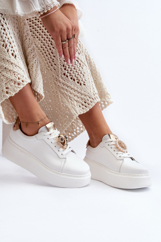 Feminin Haut Sneakers Stilvollllschuhe CheBello 4411 Zueiße Farbe Feminin Haut Sneakers Stilvollllschuhe CheBello 4411 Zueiße Farbe