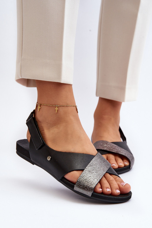 Zazoo 40141 Damensandalen mit Klebeverschlüssen schZuarze Farbe Zazoo 40141 Damensandalen mit Klebeverschlüssen schZuarze Farbe