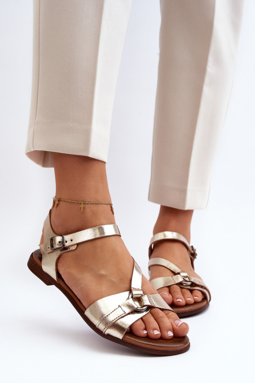 Zazoo 40182 Damensandalen Feminin goldene Farbe Zazoo 40182 Damensandalen Feminin goldene Farbe