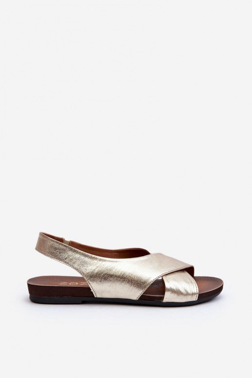 Zazoo 40407 sandalen Leer Dames gouden kleur Zazoo 40407 sandalen Leer Dames gouden kleur