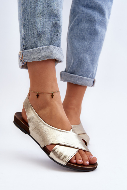 Zazoo 40407 Sandalen Haut Feminin goldene Farbe Zazoo 40407 Sandalen Haut Feminin goldene Farbe