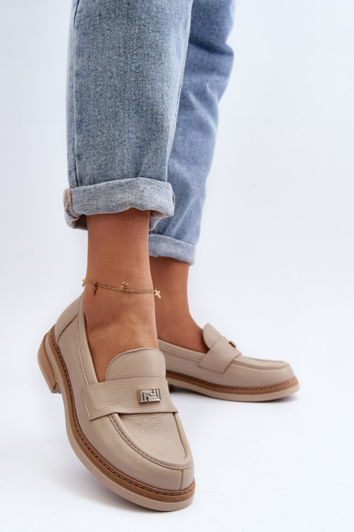 Zazoo 20165 Haut Mokassins für Damen Beige Zazoo 20165 Haut Mokassins für Damen Beige