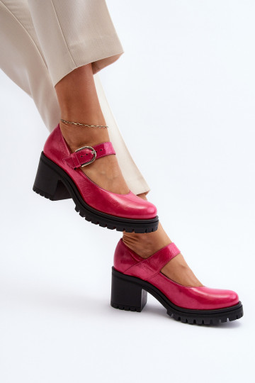 Zazoo 20166 mit Lackeffekt Haut Schuhe pinke Farbe 2