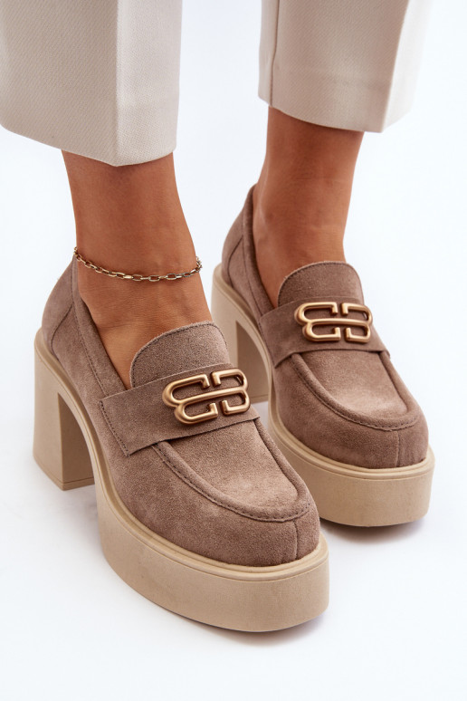 Zazoo 20170 Schuhe aus INildleder Feminin mit Absätzen Beige Zazoo 20170 Schuhe aus INildleder Feminin mit Absätzen Beige