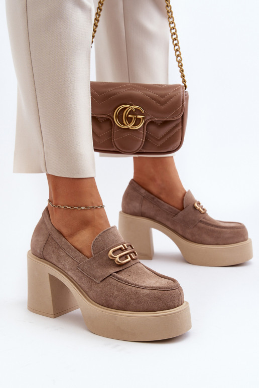 Zazoo 20170 Schuhe aus INildleder Feminin mit Absätzen Beige Zazoo 20170 Schuhe aus INildleder Feminin mit Absätzen Beige