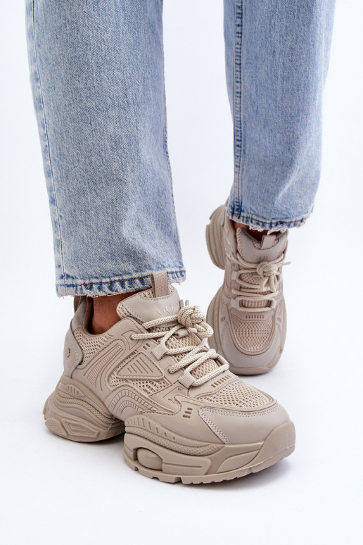 Sneakers Stilvollllschuhe mit modischer Es mussssivsohle GOE NN2N4046 Beige