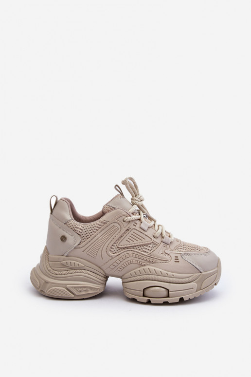 Sneakers Stilvollllschuhe mit modischer Es mussssivsohle GOE NN2N4046 Beige