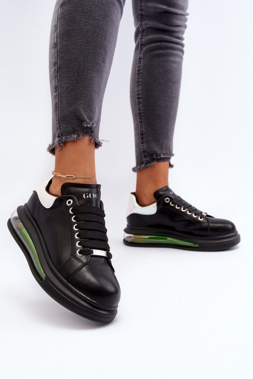 Chaussures modèle baskets Féminin Peau GOE NN2N4030 couleur noire