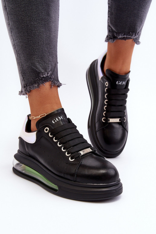 Chaussures modèle baskets Féminin Peau GOE NN2N4030 couleur noire