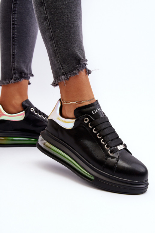 Chaussures modèle baskets Féminin Peau GOE NN2N4030 couleur noire