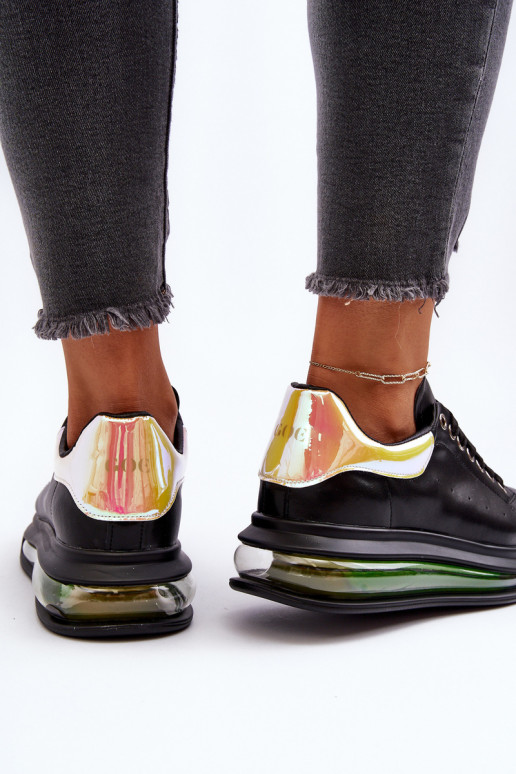 Chaussures modèle baskets Féminin Peau GOE NN2N4030 couleur noire