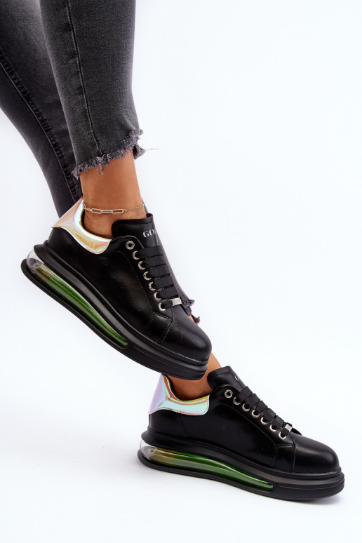 Chaussures modèle baskets Féminin Peau GOE NN2N4030 couleur noire