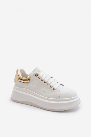 Peau Chaussures modèle baskets Féminin GOE NN2N4031 couleur blanche