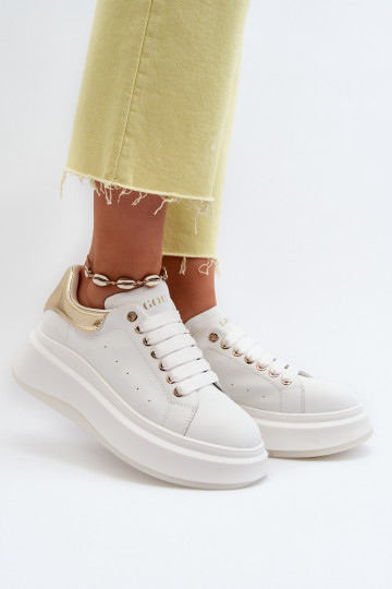 Leer Sneakers model schoenen Dames GOE NN2N4031 Initte kleur 2