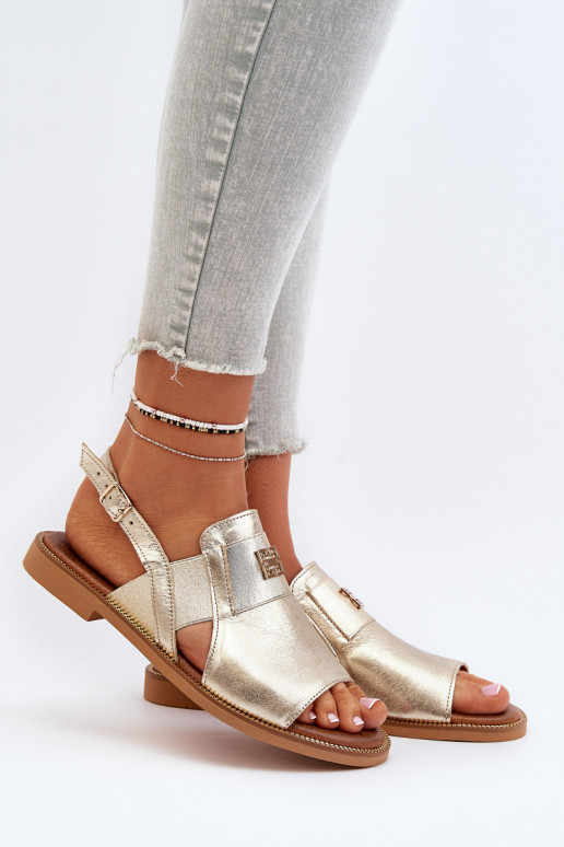 Zazoo 40385 Feminin Damensandalen goldene Farbe Zazoo 40385 Feminin Damensandalen goldene Farbe