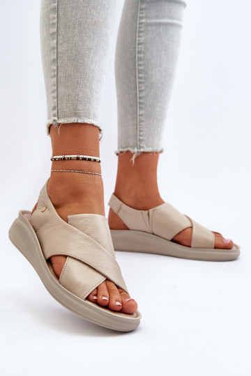 Zazoo 40392 Dames sandalen Dames beige