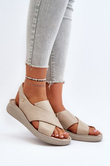 Zazoo 40392 Dames sandalen Dames beige 2