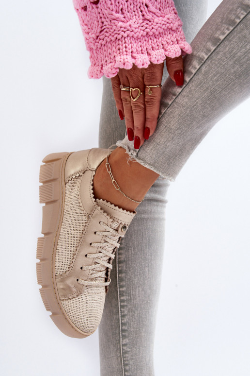 Dames Leer schoenen Het heeftciejka 05850-22 ivoor