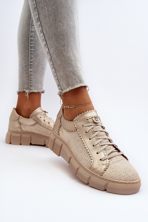 Dames Leer schoenen Het heeftciejka 05850-22 ivoor