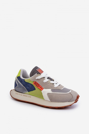 Turnschuhe Sneakers Stilvollllschuhe Männlich Memory Foam System Big Star NN174344 graue Farbe