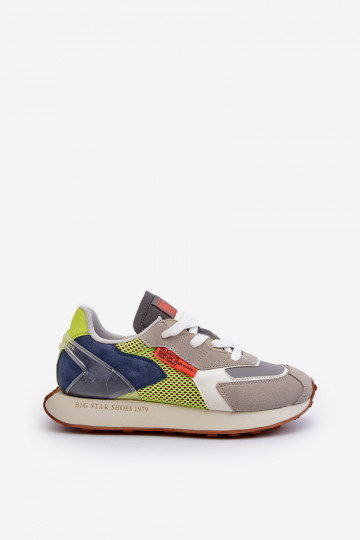 Heren sportschoenen met Memory Foam systeem Big Star NN174344 grijze kleur 2
