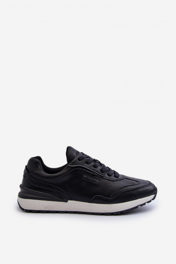 Chaussures modèle baskets Mâle Peau BIG STAR NN174287 couleur noire 2