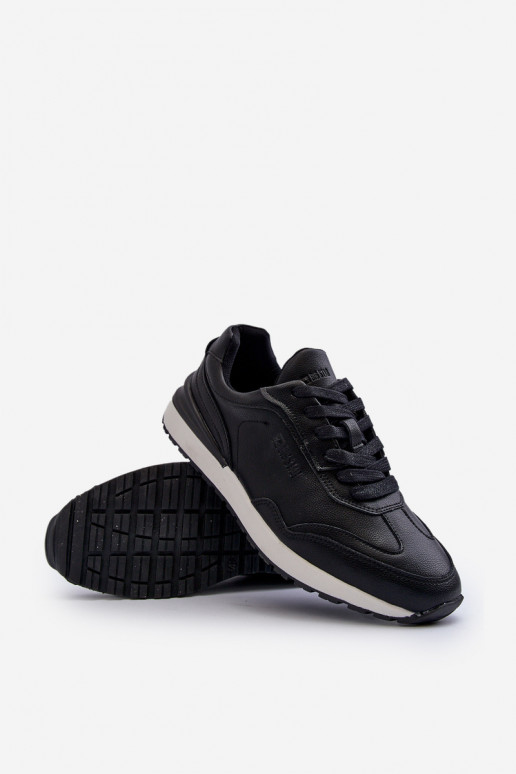 Chaussures modèle baskets Mâle Peau BIG STAR NN174287 couleur noire Chaussures modèle baskets Mâle Peau BIG STAR NN174287 couleur noire