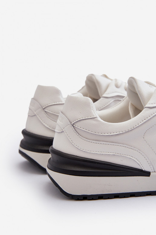 Chaussures modèle baskets Mâle Peau BIG STAR NN174288 couleur blanche Chaussures modèle baskets Mâle Peau BIG STAR NN174288 couleur blanche