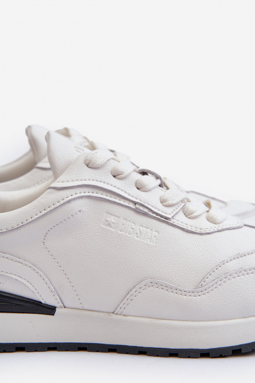 Chaussures modèle baskets Mâle Peau BIG STAR NN174288 couleur blanche Chaussures modèle baskets Mâle Peau BIG STAR NN174288 couleur blanche