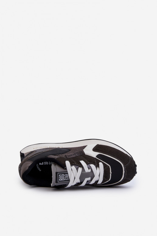 Turnschuhe Sneakers Stilvollllschuhe Männlich Memory Foam System Big Star NN174347 schZuarze Farbe