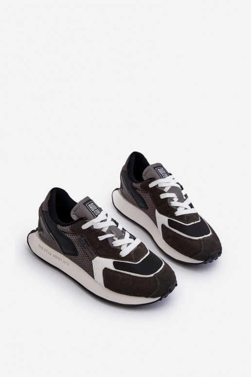 Turnschuhe Sneakers Stilvollllschuhe Männlich Memory Foam System Big Star NN174347 schZuarze Farbe