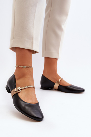 Ballerinas Dames met brede hakken Laura Messi 2774 zInart