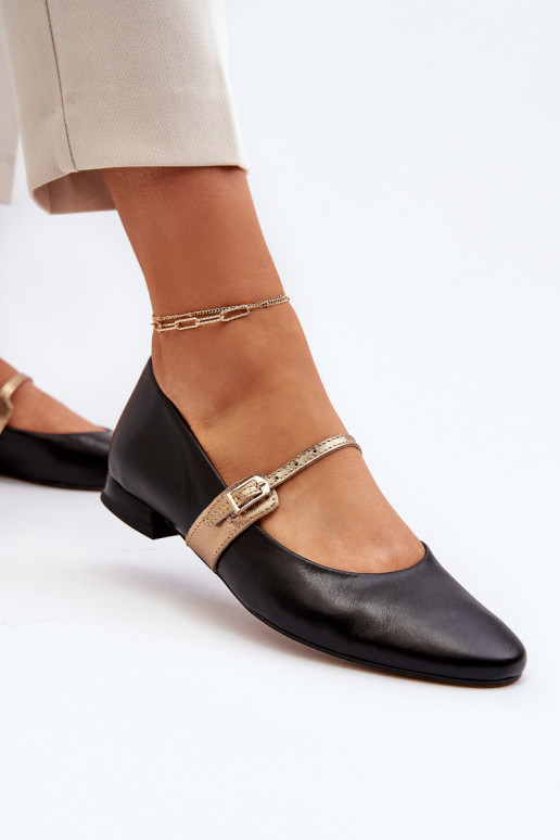 Ballerinas Dames met brede hakken Laura Messi 2774 zInart