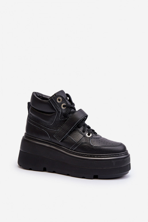 Zazoo 3450 Leer Sneakers model schoenen Dames zInart