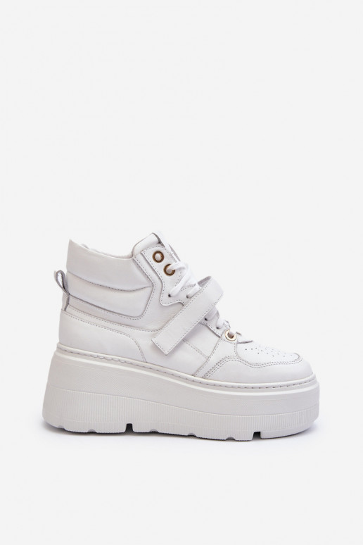 Zazoo 3450 Peau Chaussures modèle baskets Féminin couleur blanche Zazoo 3450 Peau Chaussures modèle baskets Féminin couleur blanche