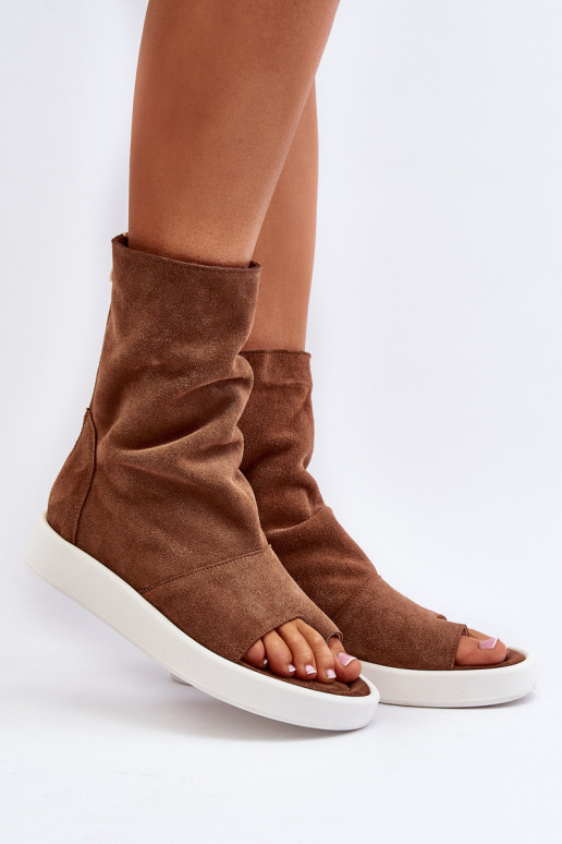 Zazoo 3441 INildledersandalen für DamenCholeZuka braune Farbe Zazoo 3441 INildledersandalen für DamenCholeZuka braune Farbe