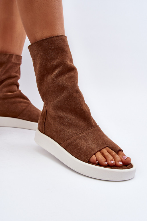 Zazoo 3441 Sandales femme en daimCholeÀka marron Zazoo 3441 Sandales femme en daimCholeÀka marron