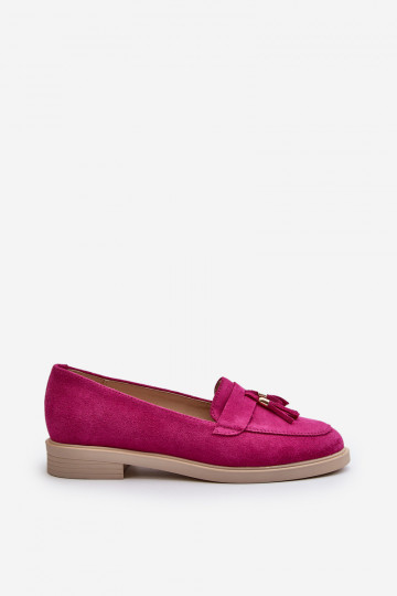 Zazoo 3420 Mocassins en daim Féminin avec des talons larges Fuskja 2