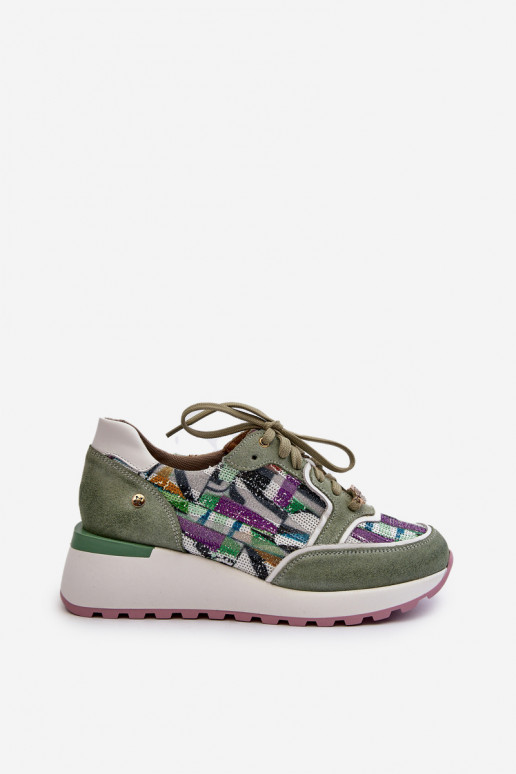 Haut Sneakers Stilvollllschuhe Feminin mit einer Plattform Es mussciejka 06390-09 SeledynoZue Haut Sneakers Stilvollllschuhe Feminin mit einer Plattform Es mussciejka 06390-09 SeledynoZue