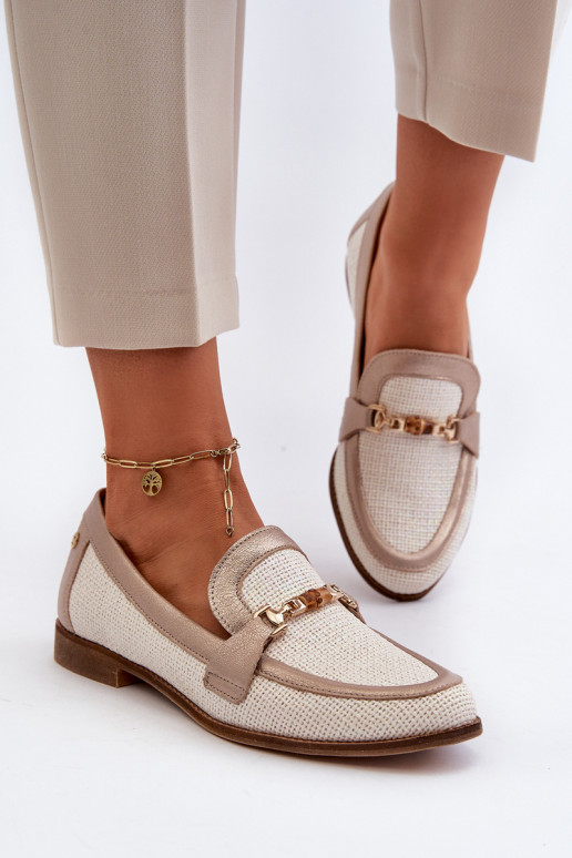 Leer Mocassins met ornamenten gouden kleur Het heeftciejka 06442-25 gouden kleur Leer Mocassins met ornamenten gouden kleur Het heeftciejka 06442-25 gouden kleur