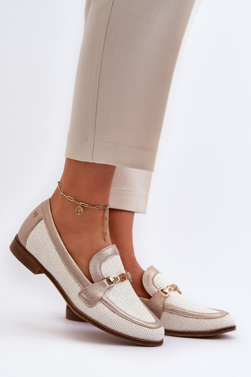 Leer Mocassins met ornamenten gouden kleur Het heeftciejka 06442-25 gouden kleur Leer Mocassins met ornamenten gouden kleur Het heeftciejka 06442-25 gouden kleur