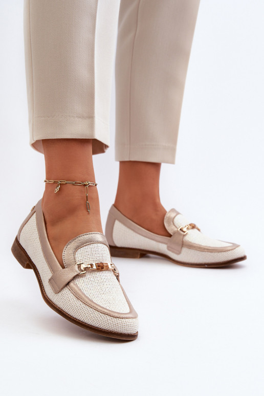 Leer Mocassins met ornamenten gouden kleur Het heeftciejka 06442-25 gouden kleur Leer Mocassins met ornamenten gouden kleur Het heeftciejka 06442-25 gouden kleur